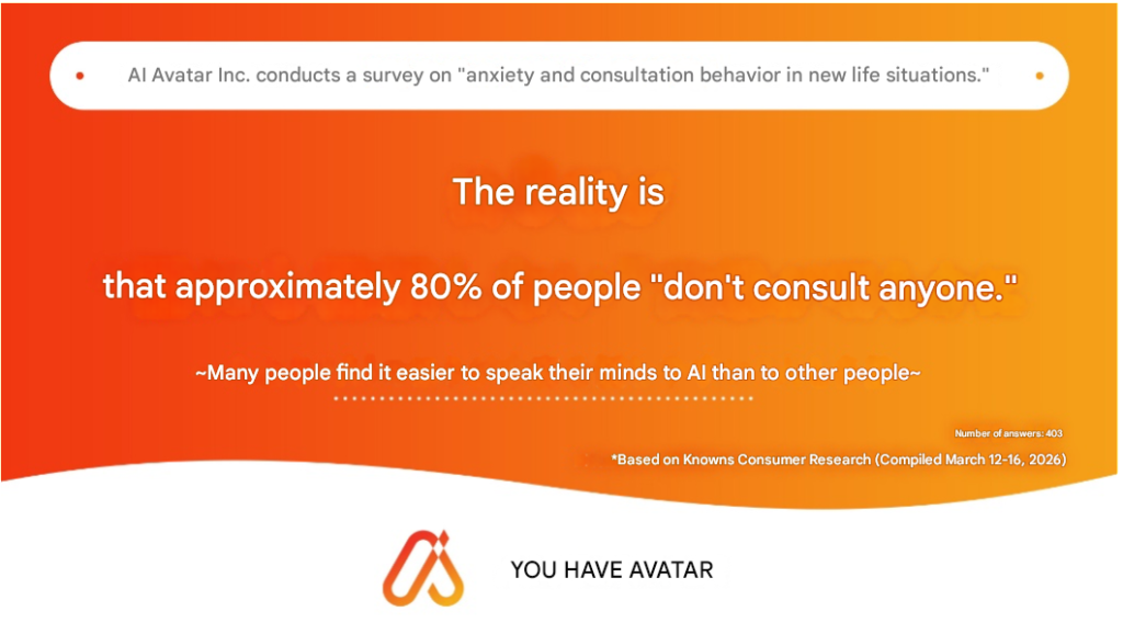 AI Avatar Co., Ltd. Conducts Survey on “Anxiety About Starting a New Life and Seeking Advice” — AI AVATAR Newsroom