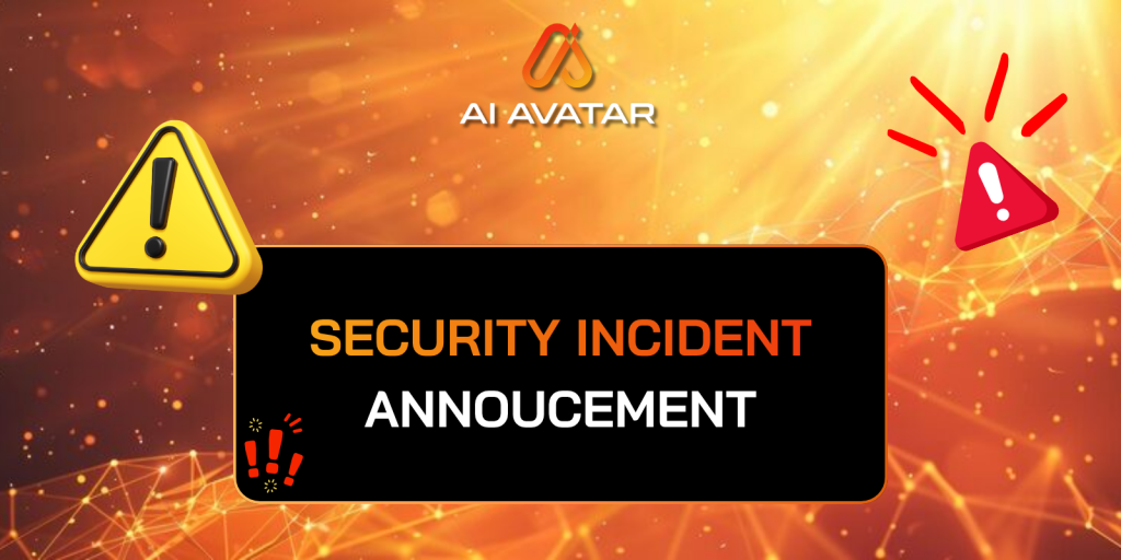 [IMPORTANT NOTICE] Measures Taken to Protect Assets — AI AVATAR Newsroom